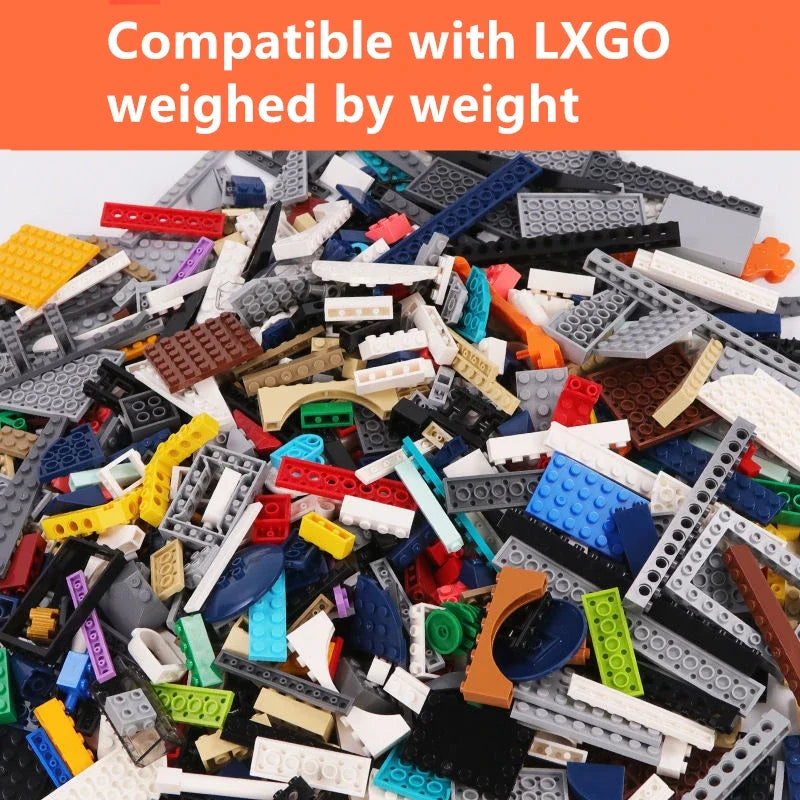 500g de Blocos de Construção Aleatórios 🧱⚖️ | DIY MOC | Compatível com LEGO | ABS Certificado CE