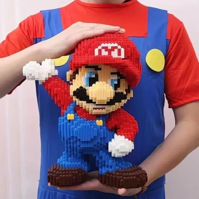 Super Mario em Micro Blocos 🍄🧩 | Kit de Construção | Peça de Coleção | +14 Anos