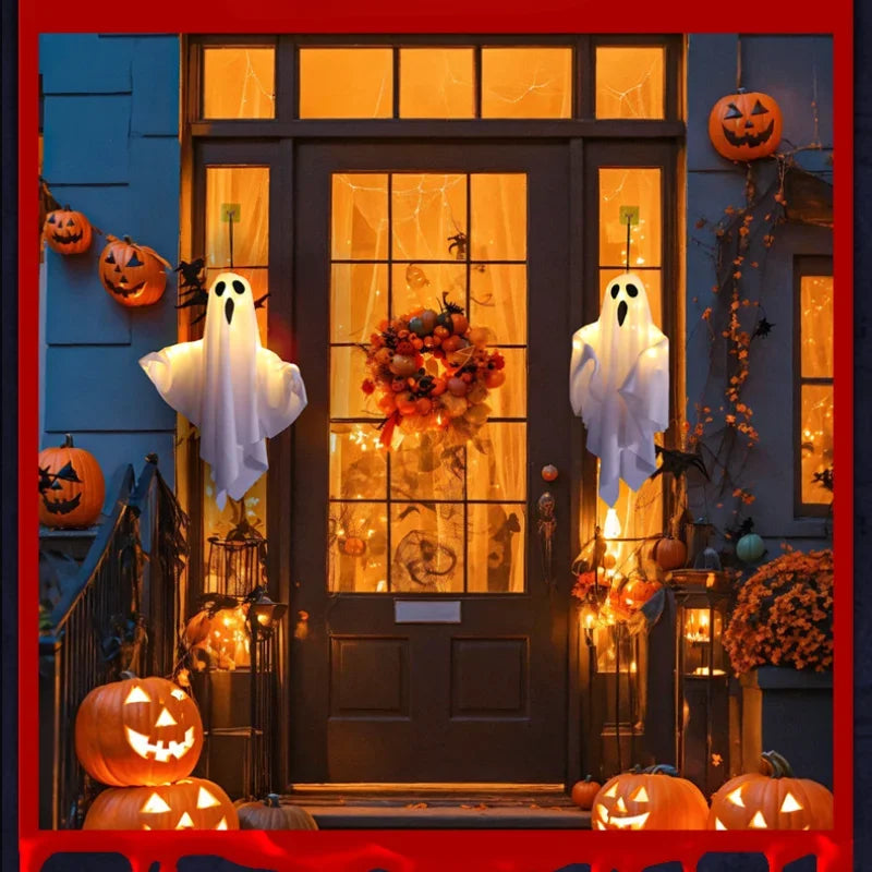 Fantasma Luminoso Halloween 👻✨ | Pack 2 | Decoração Interior & Exterior com LED