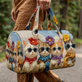 Mala Tote com Padrão de Gatos | Leve, Espaçosa e Estilosa