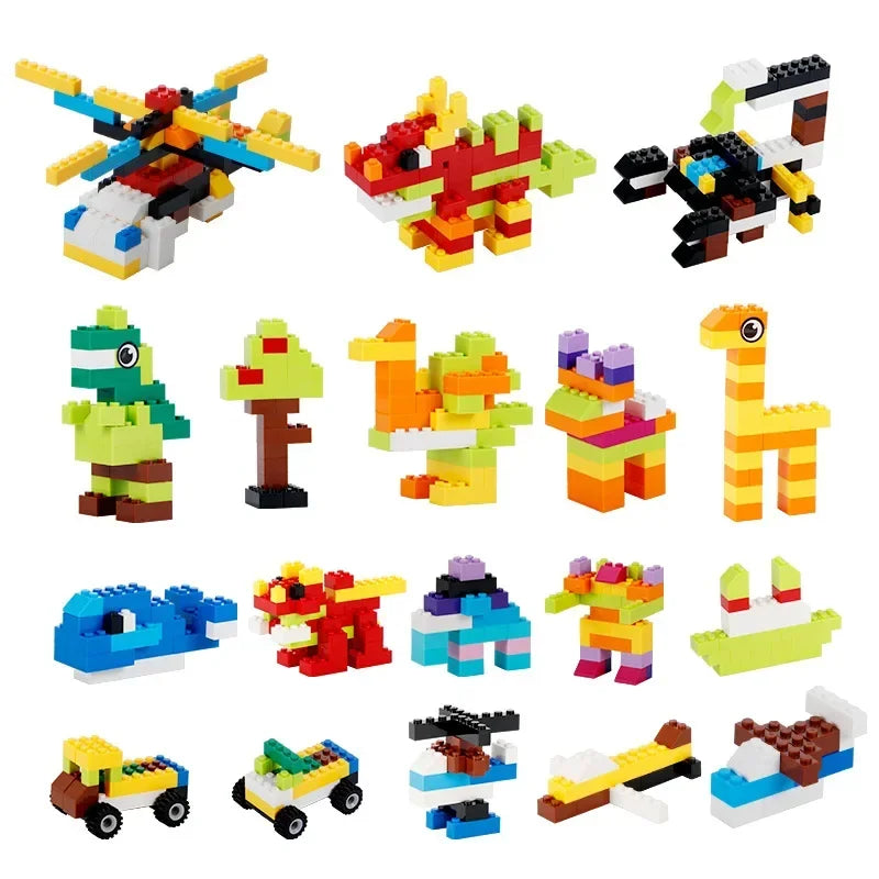 Pack 1000 Peças Blocos de Construção DIY 🧱 | Compatível com LEGO | ABS Certificado CE