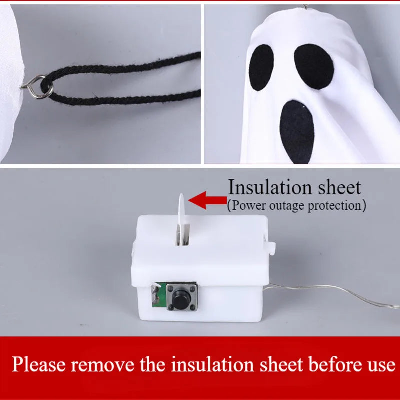 Fantasma Luminoso Halloween 👻✨ | Pack 2 | Decoração Interior & Exterior com LED