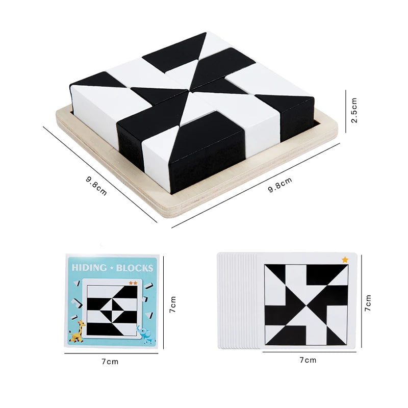 Puzzle em Madeira Montessori 🧩🌳 | Formas Geométricas | Brinquedo Educativo
