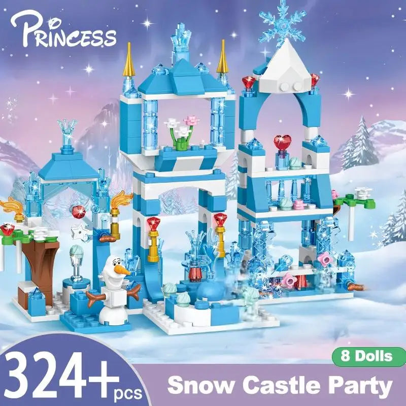 Castelo da Princesa do GELO — Set de Blocos de Construção