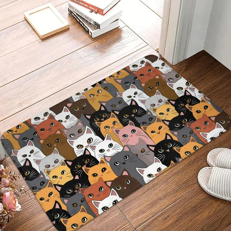 Tapete | O Mundo dos Gatinhos 🐱✨ 60x90cm • Macio e Antiderrapante