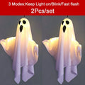 Fantasma Luminoso Halloween 👻✨ | Pack 2 | Decoração Interior & Exterior com LED
