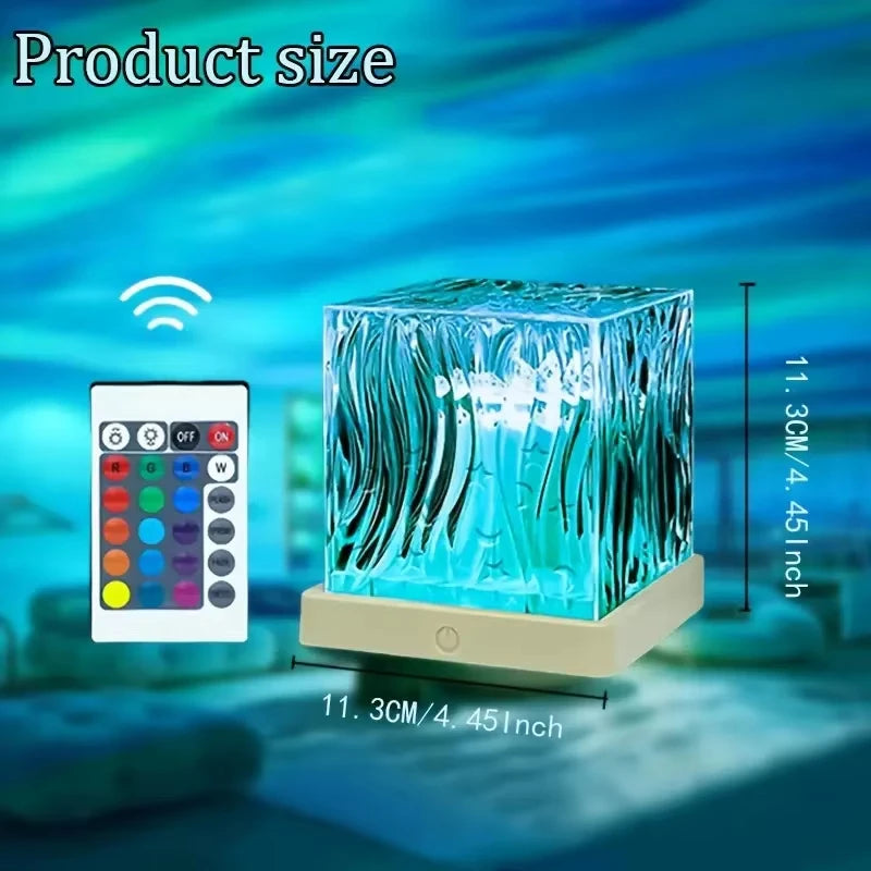 Candeeiro Projetor Aurora Boreal LED — 16 Cores com Controlo Remoto