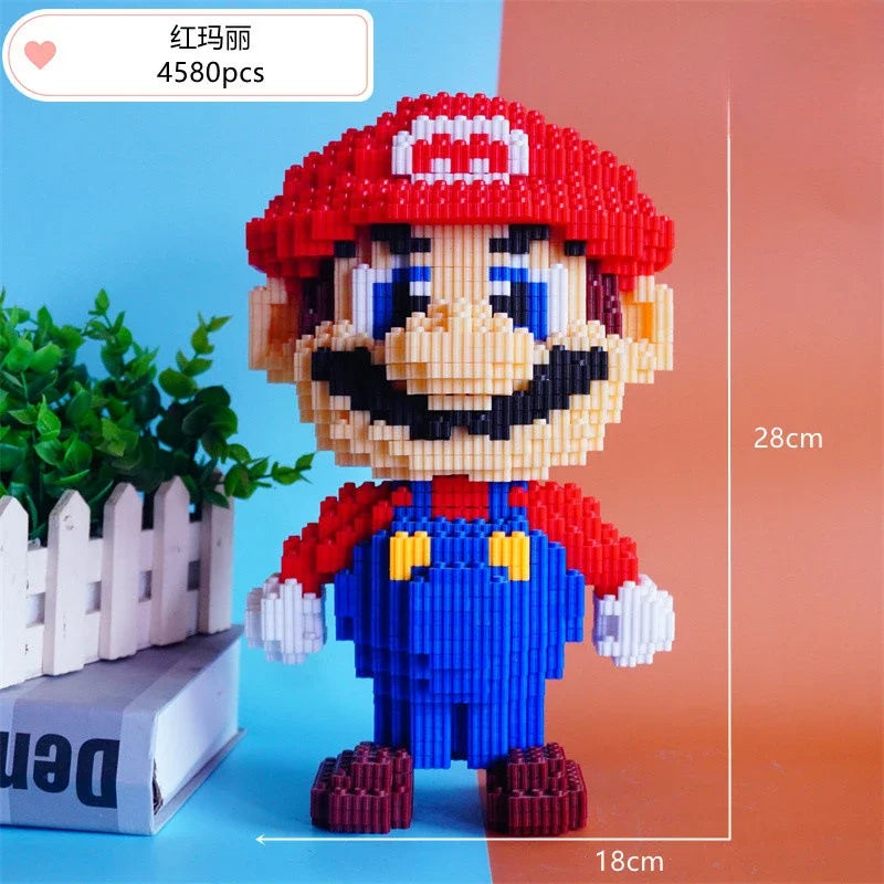 Super Mario em Micro Blocos 🍄🧩 | Kit de Construção | Peça de Coleção | +14 Anos