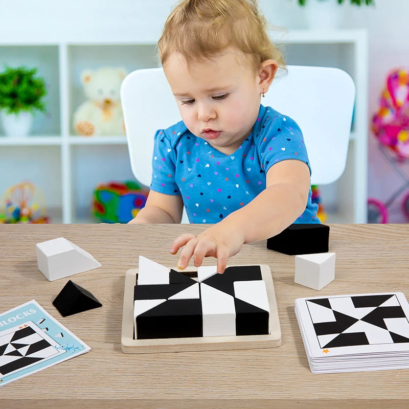 Puzzle em Madeira Montessori 🧩🌳 | Formas Geométricas | Brinquedo Educativo