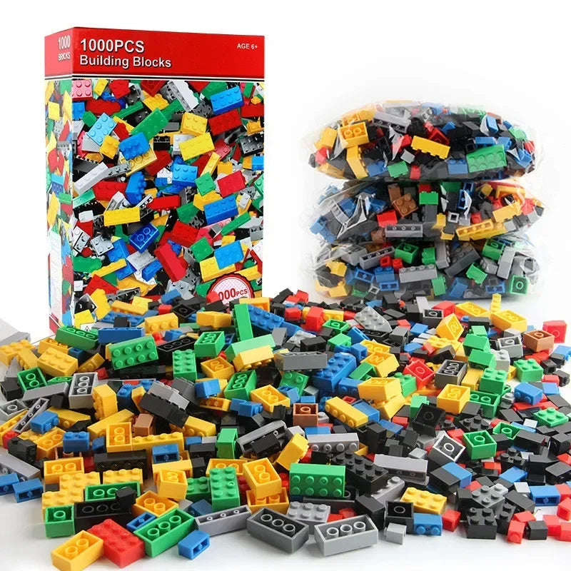 Pack 1000 Peças Blocos de Construção DIY 🧱 | Compatível com LEGO | ABS Certificado CE