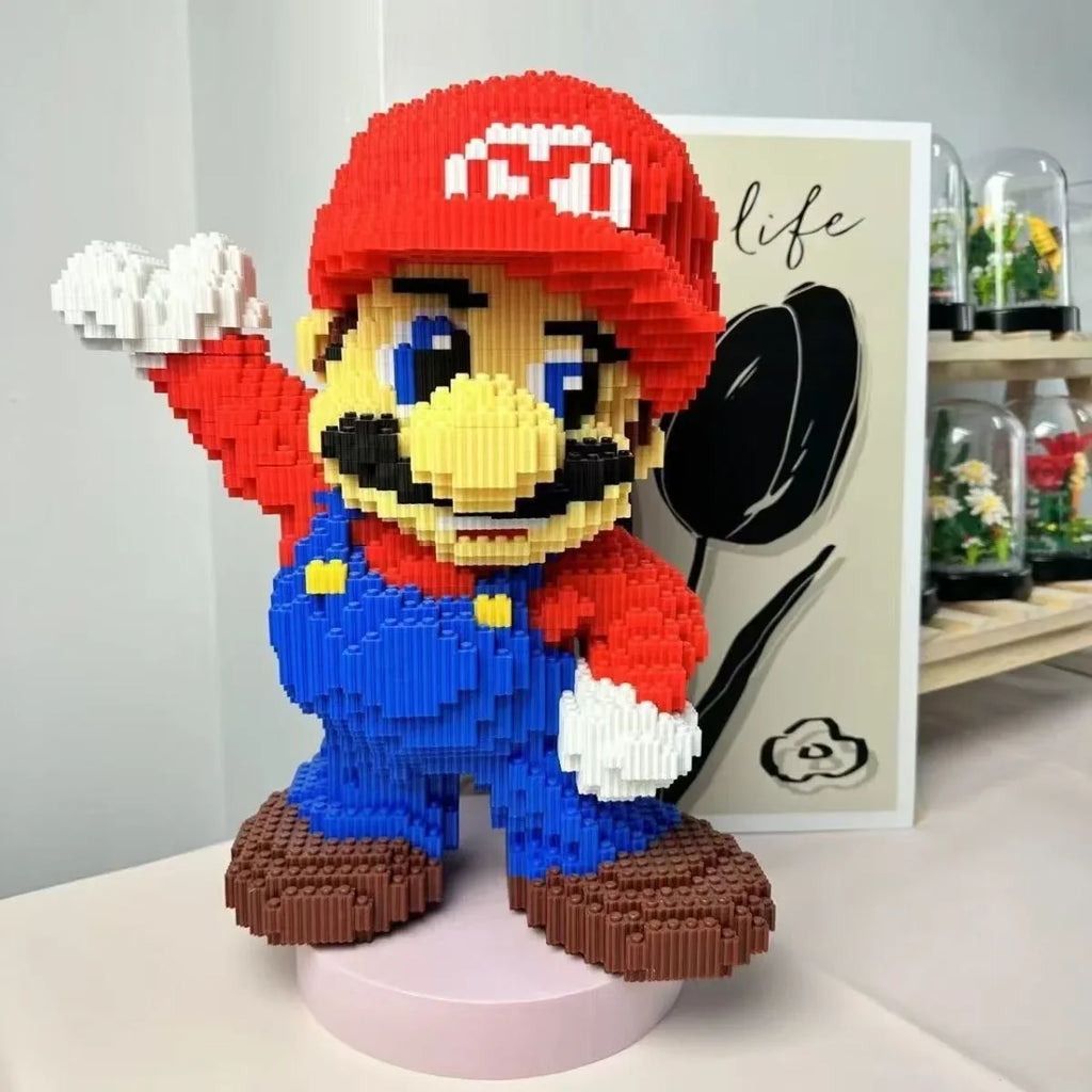 Super Mario em Micro Blocos 🍄🧩 | Kit de Construção | Peça de Coleção | +14 Anos