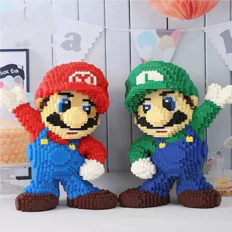Super Mario em Micro Blocos 🍄🧩 | Kit de Construção | Peça de Coleção | +14 Anos