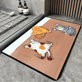 Tapete Grande com Gatos 120x160 | Macio, Antiderrapante e Lavável 🐱✨