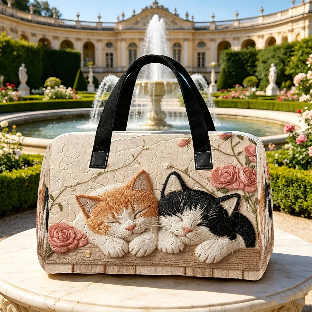 Pic-nic, Praia ou Cidade? Leva o Teu Gato Contigo — Mala 3D Padrão Felino