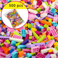 Pack 500 Peças Blocos de Construção DIY 🧱💕 | Para Meninas | Compatível com LEGO | ABS Certificado CE