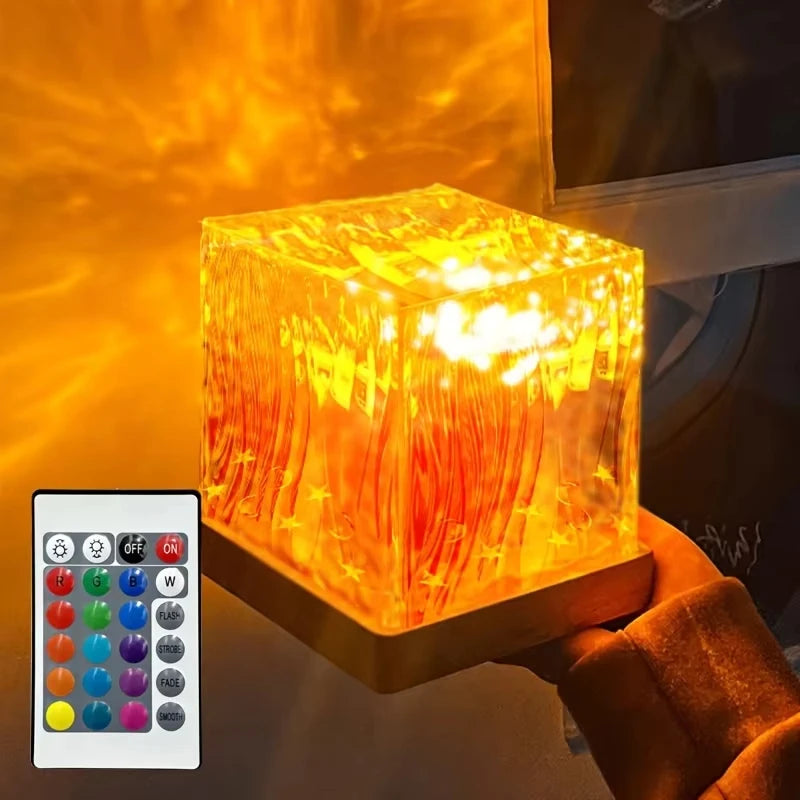 Candeeiro Projetor Aurora Boreal LED — 16 Cores com Controlo Remoto