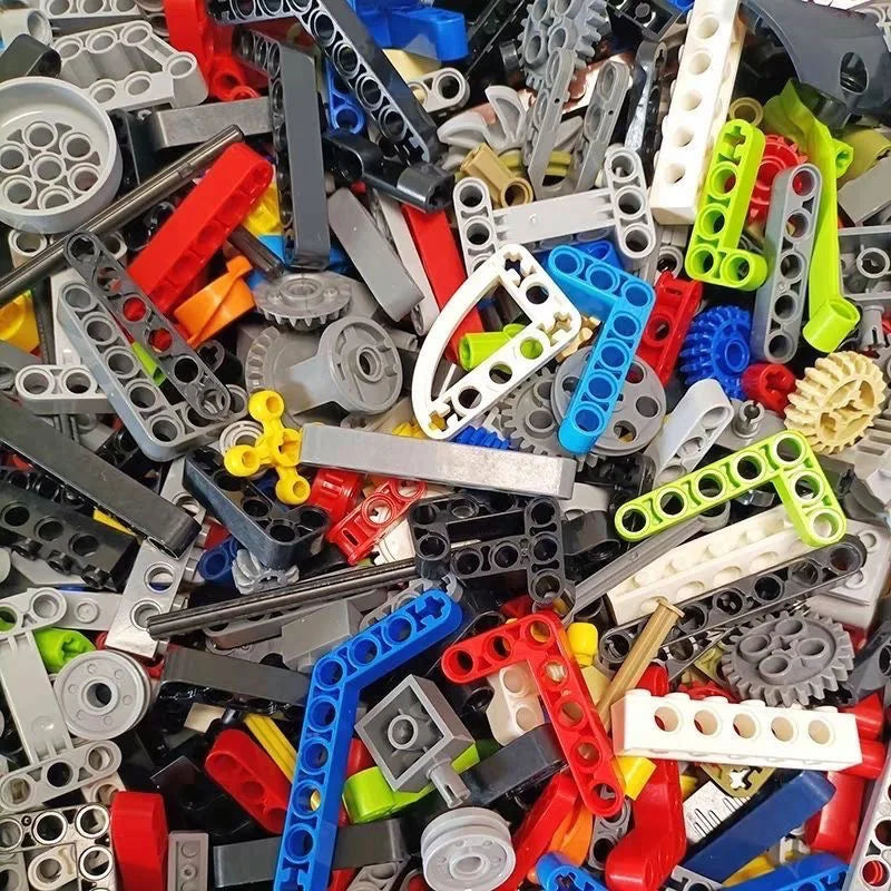 500g de Blocos de Construção Aleatórios 🧱⚖️ | DIY MOC | Compatível com LEGO | ABS Certificado CE