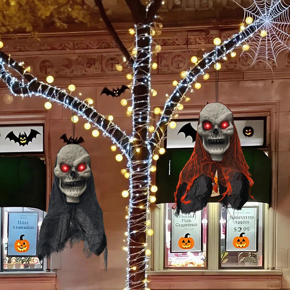 Pack 2 Crânios & Fantasmas Halloween 💀👻 | Ornamentos Suspensos | Decoração Interior & Exterior
