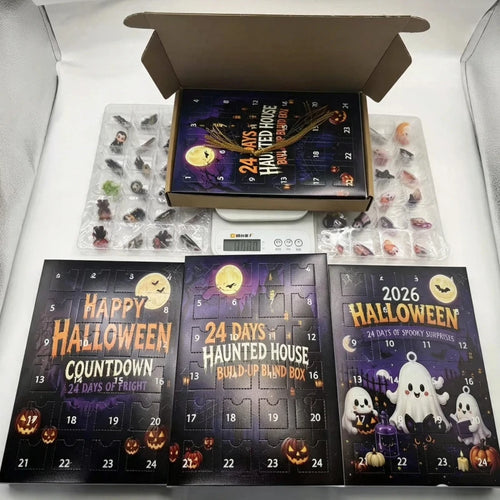 Calendário do Advento Halloween 🎃💀 | 24 Figuras de Terror | Decoração & Oferta