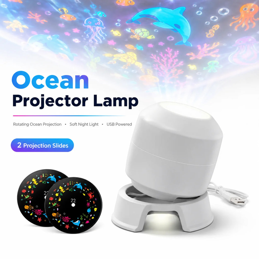 Projetor LED muito divertido para o quarto dos seus filhos.