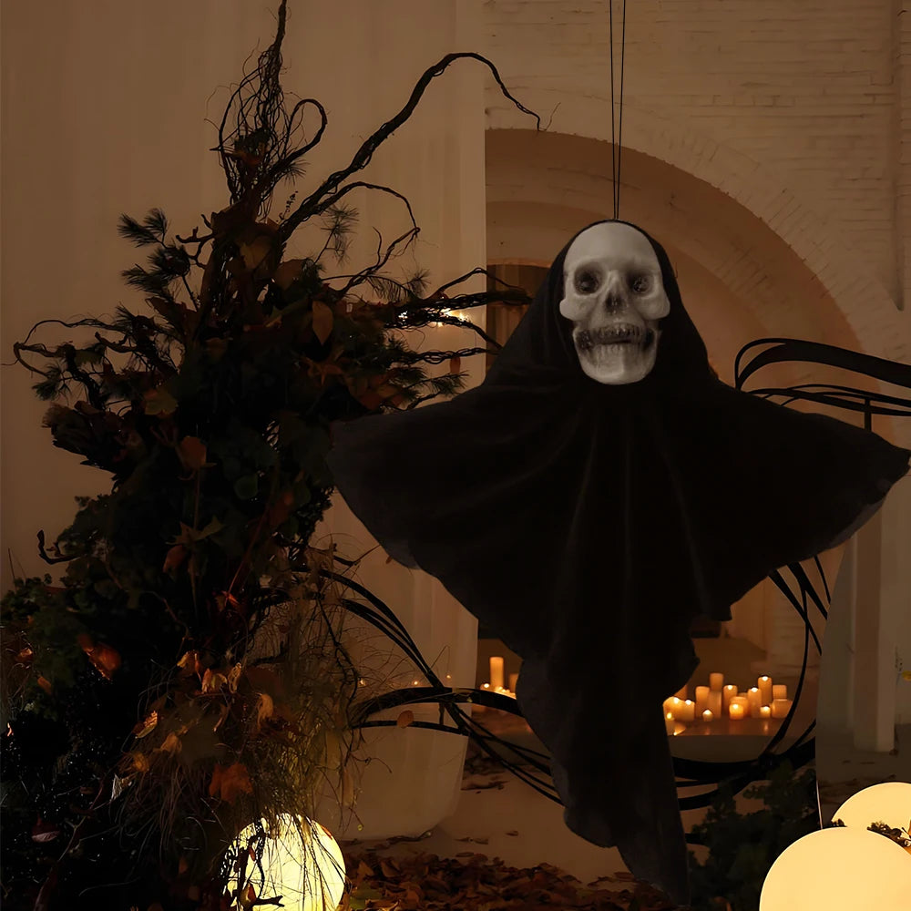 Pack 2 Crânios & Fantasmas Halloween 💀👻 | Ornamentos Suspensos | Decoração Interior & Exterior