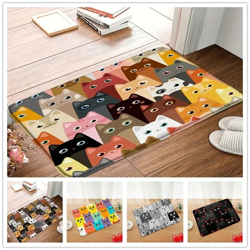 Tapete | O Mundo dos Gatinhos 🐱✨ 60x90cm • Macio e Antiderrapante