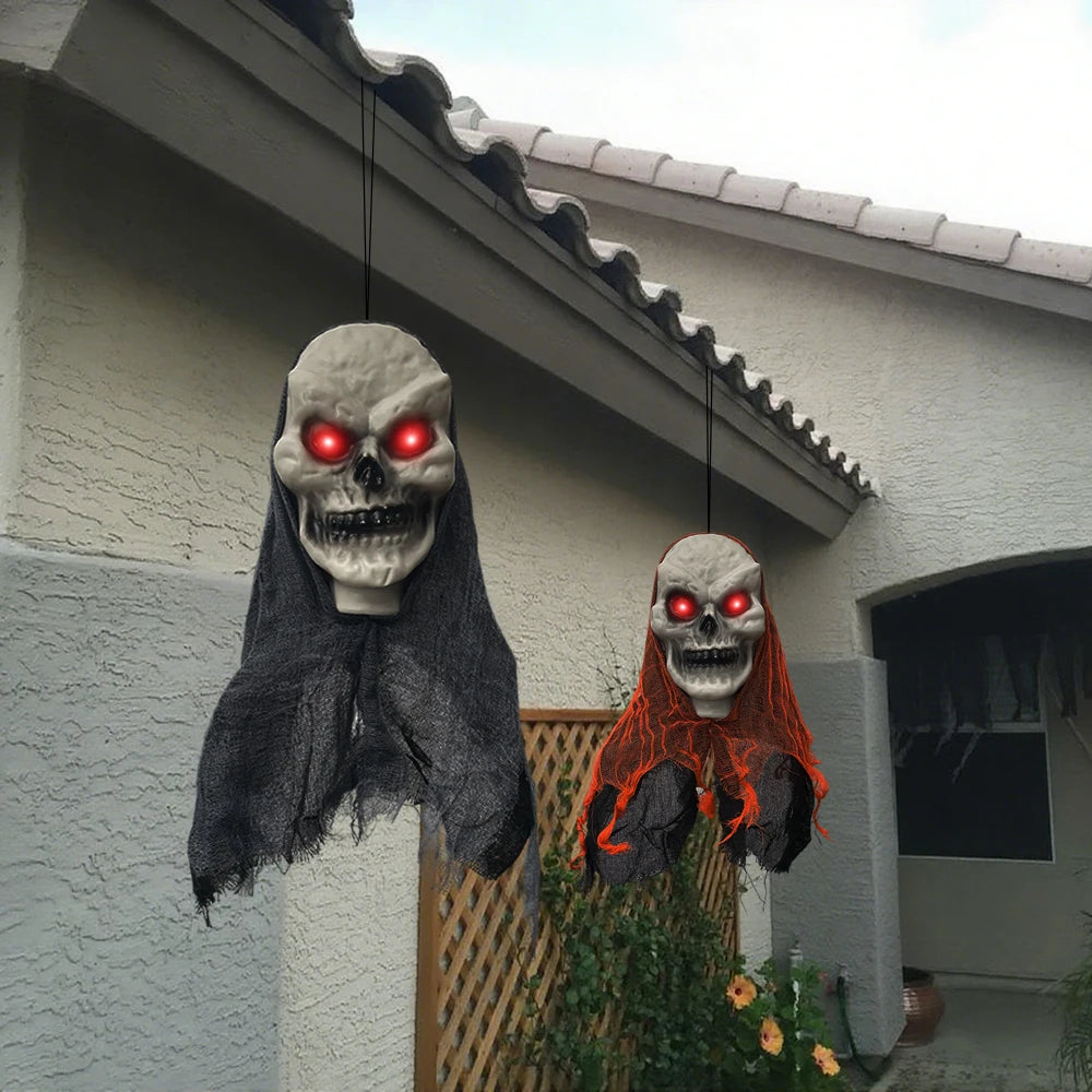 Pack 2 Crânios & Fantasmas Halloween 💀👻 | Ornamentos Suspensos | Decoração Interior & Exterior