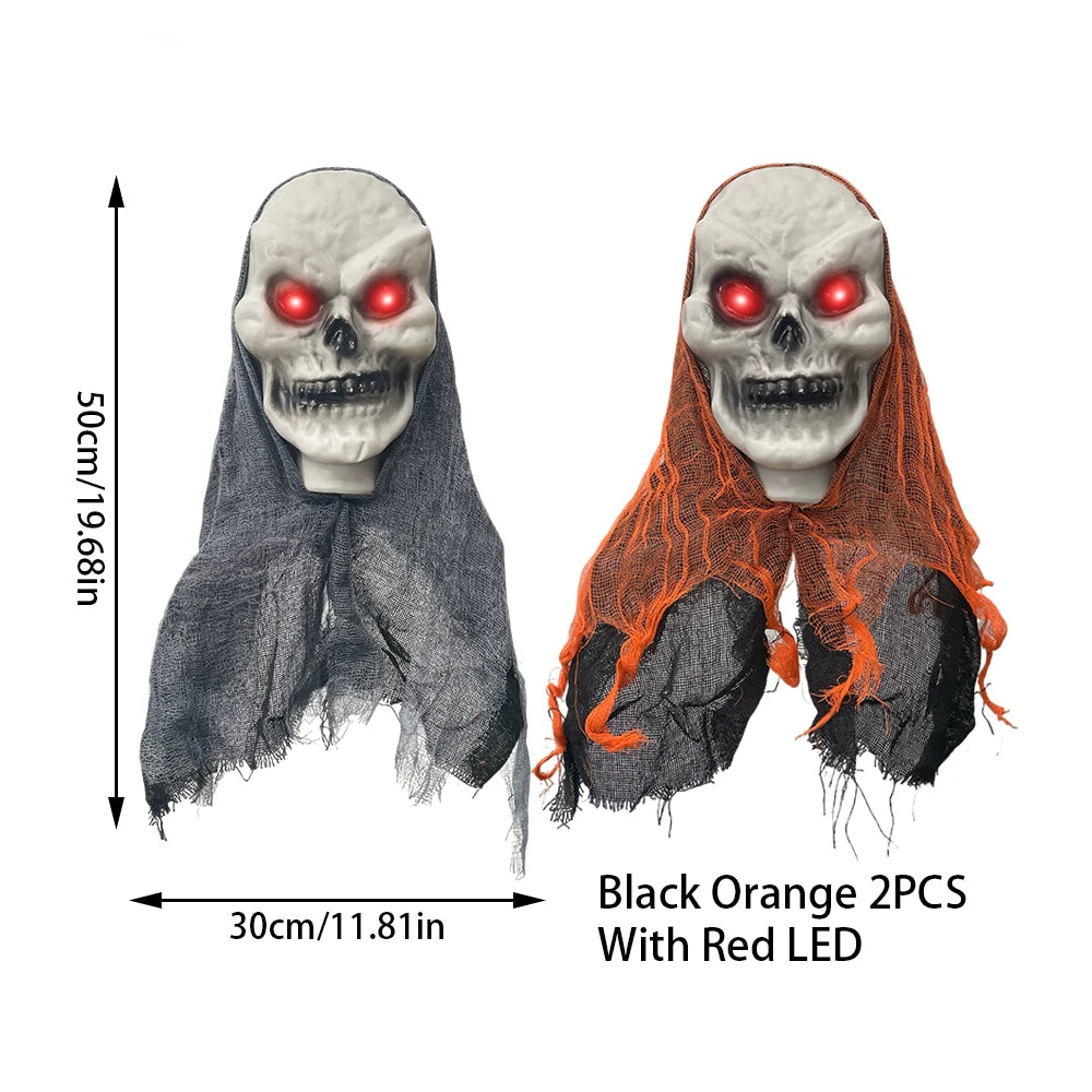 Pack 2 Crânios & Fantasmas Halloween 💀👻 | Ornamentos Suspensos | Decoração Interior & Exterior