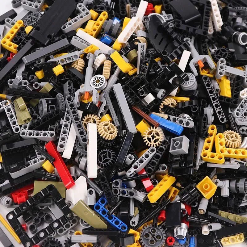500g de Blocos de Construção Aleatórios 🧱⚖️ | DIY MOC | Compatível com LEGO | ABS Certificado CE